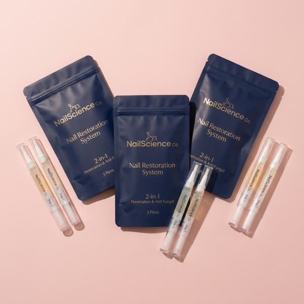 NailScience Full Treatment — 3-Month supply · 9 Antifungal Pens